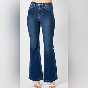 Judy Blue Women's Jeans! High waist, flare, dark blue